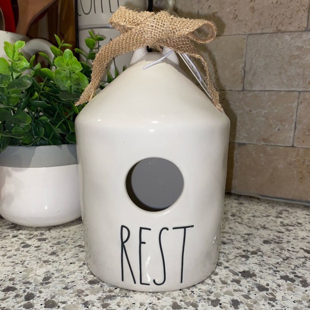 Rae Dunn “Rest” Birdhouse